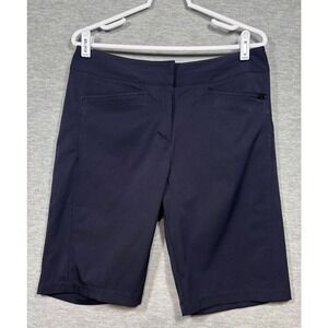 Tail Activewear Womens Navy Blue Golf Shorts Size 10 Stretch Performance